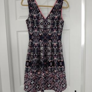 NWOT Vince Camuto Paisley Fit and Flare Dress with POCKETS